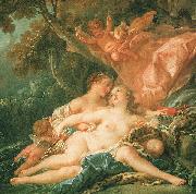 Francois Boucher Jupiter in the Guise of Diana and the Nymph Callisto France oil painting artist